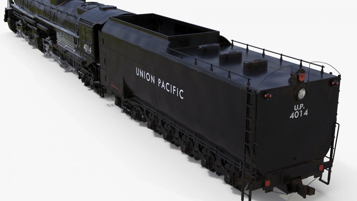 3D model Locomotive Big Boy with Trailed Tender 2