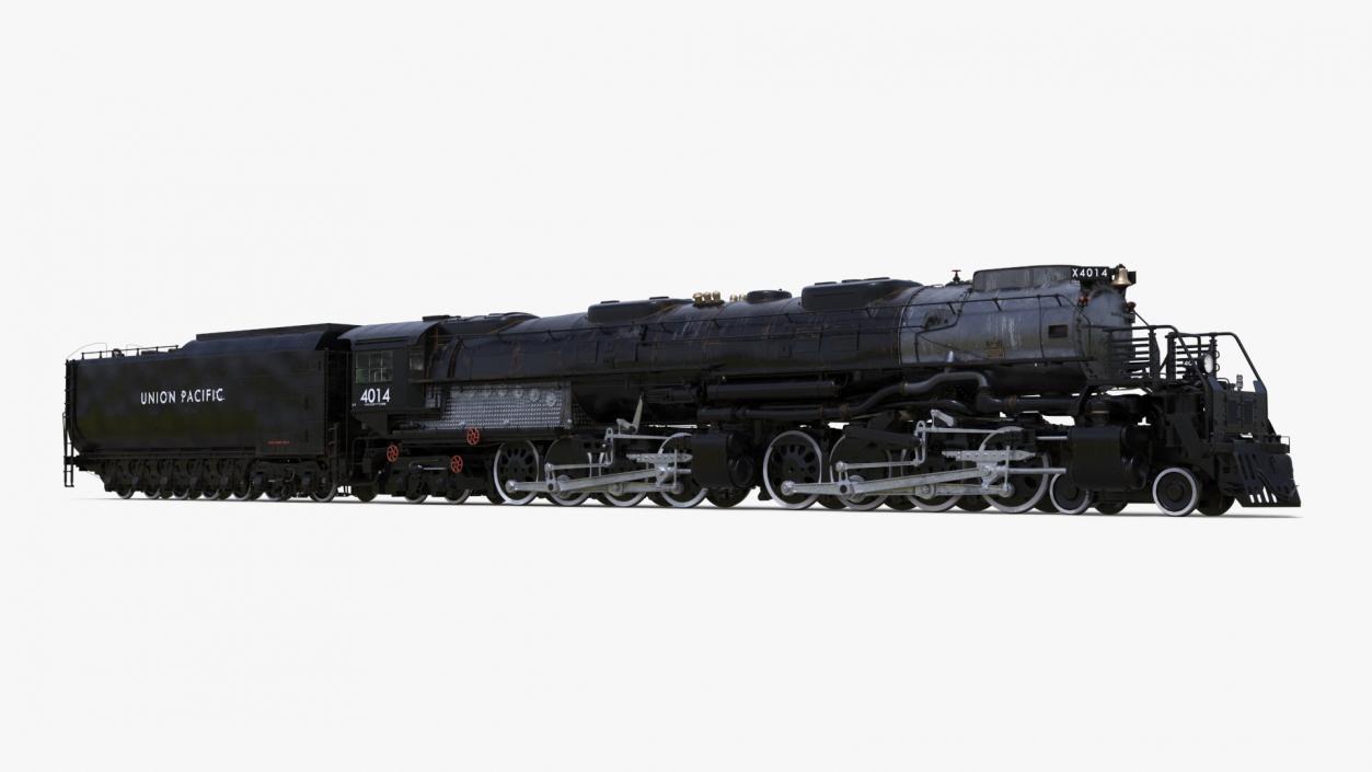 3D model Locomotive Big Boy with Trailed Tender 2