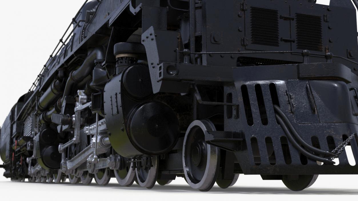 3D model Locomotive Big Boy with Trailed Tender 2