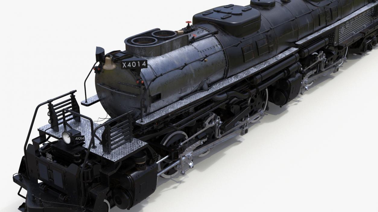 3D model Locomotive Big Boy with Trailed Tender 2