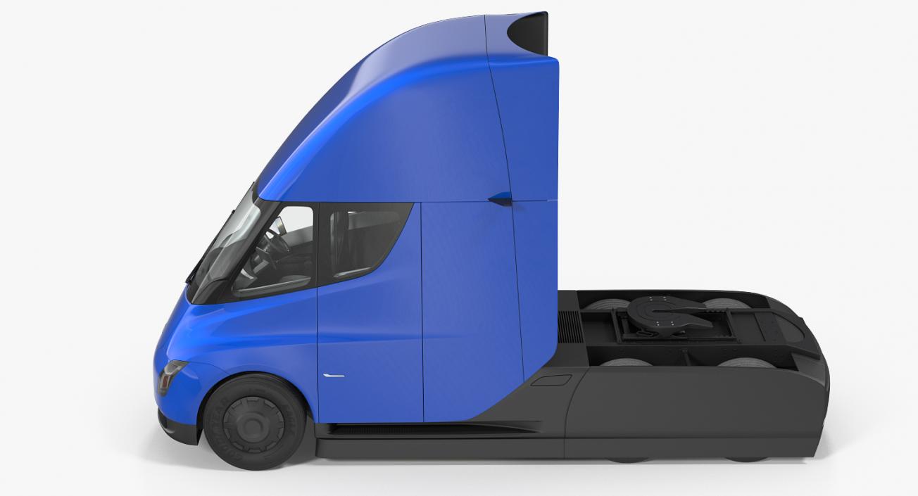 3D Tesla Semi Truck Rigged model