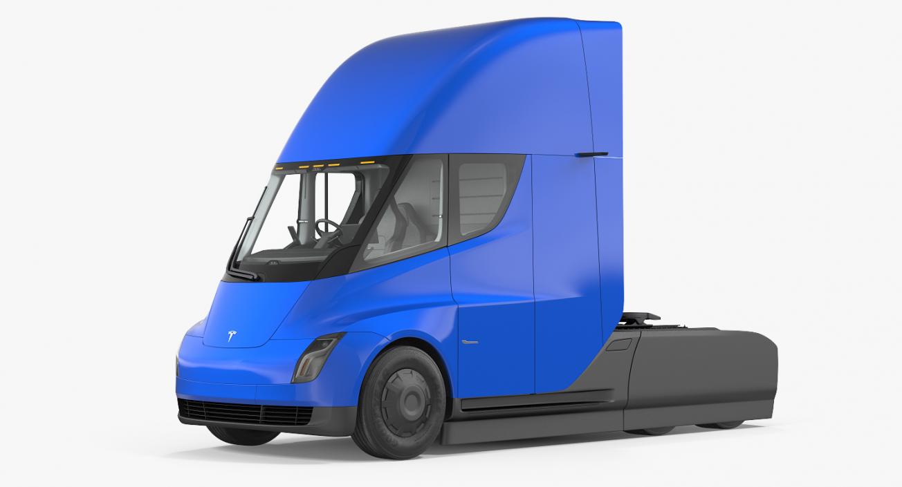 3D Tesla Semi Truck Rigged model