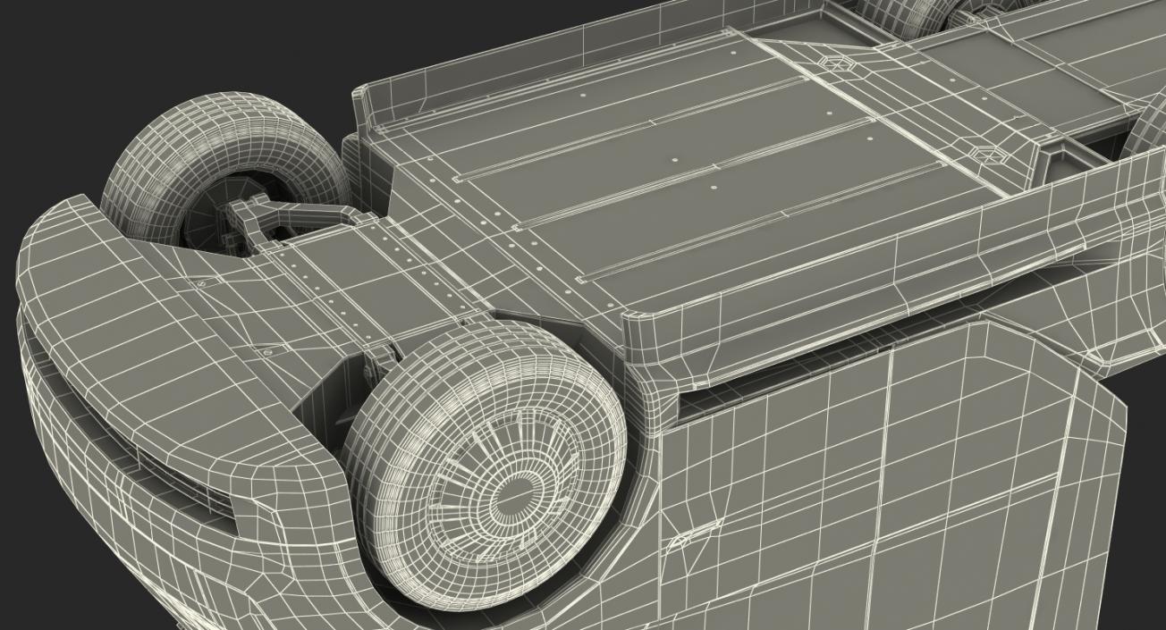 3D Tesla Semi Truck Rigged model