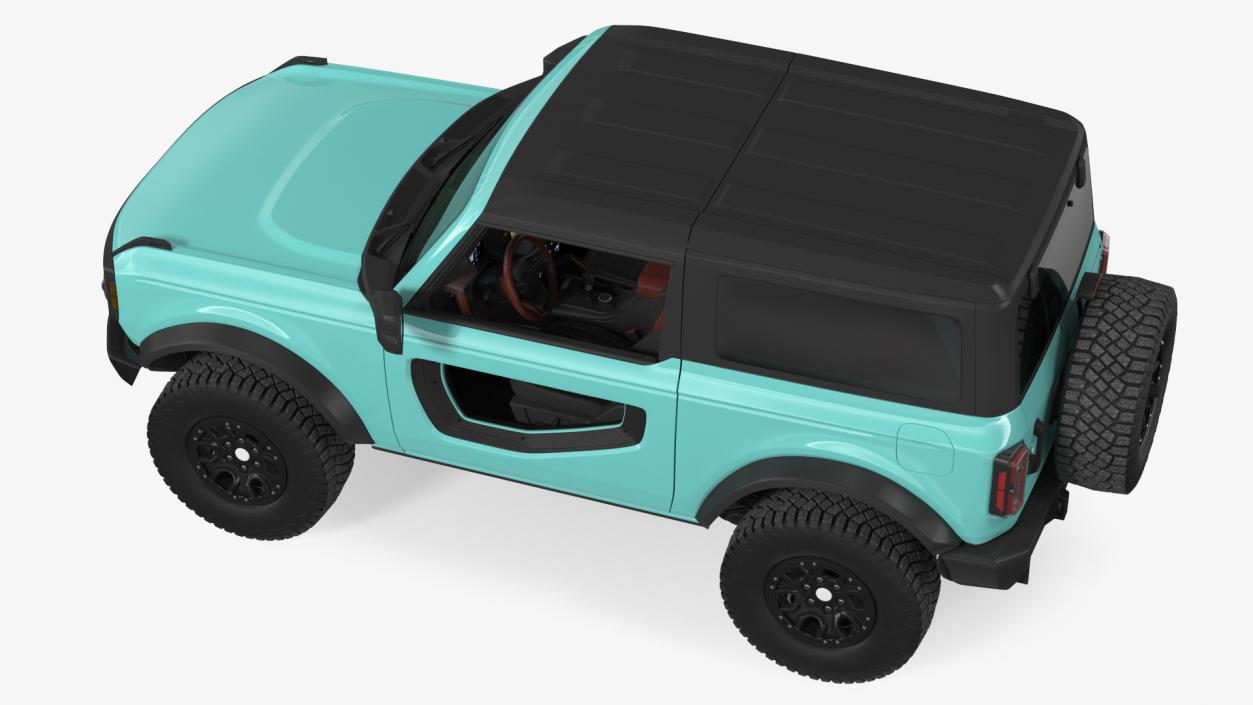 3D Two Door 4X4 SUV Rigged model