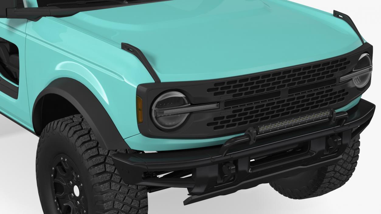 3D Two Door 4X4 SUV Rigged model