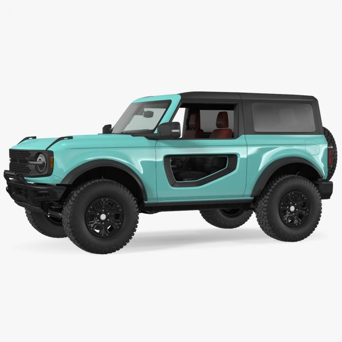 3D Two Door 4X4 SUV Rigged model