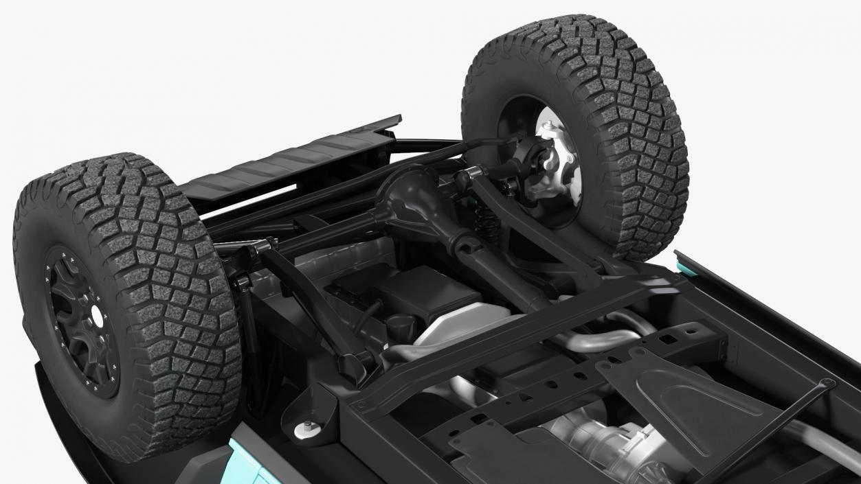 3D Two Door 4X4 SUV Rigged model