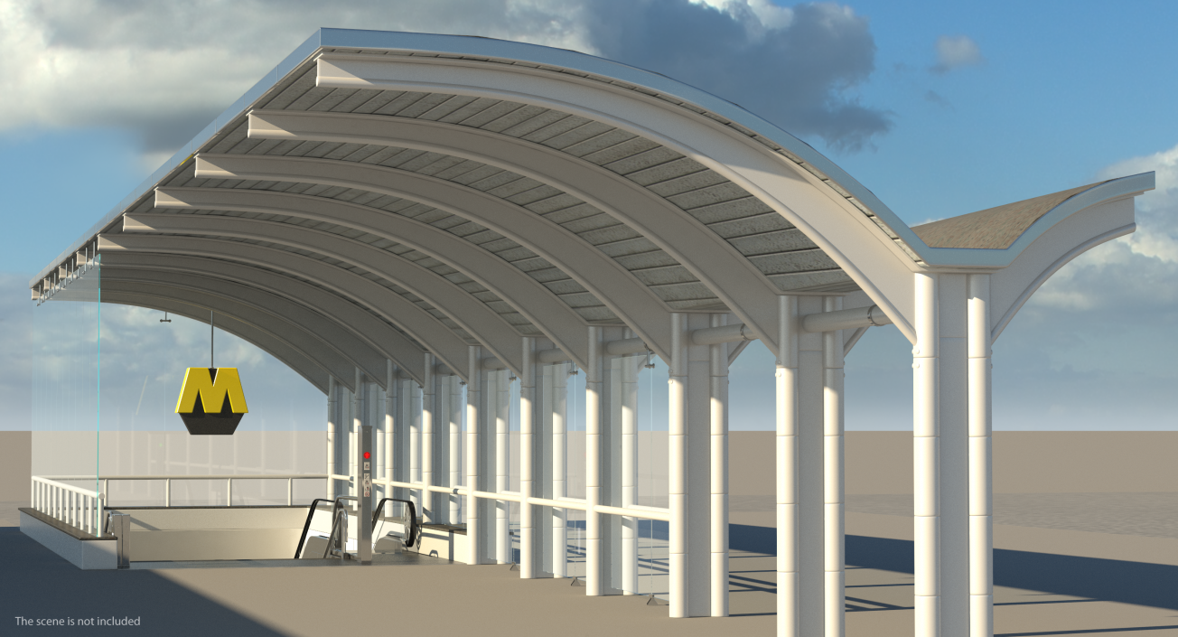 3D Bus Stop Carport