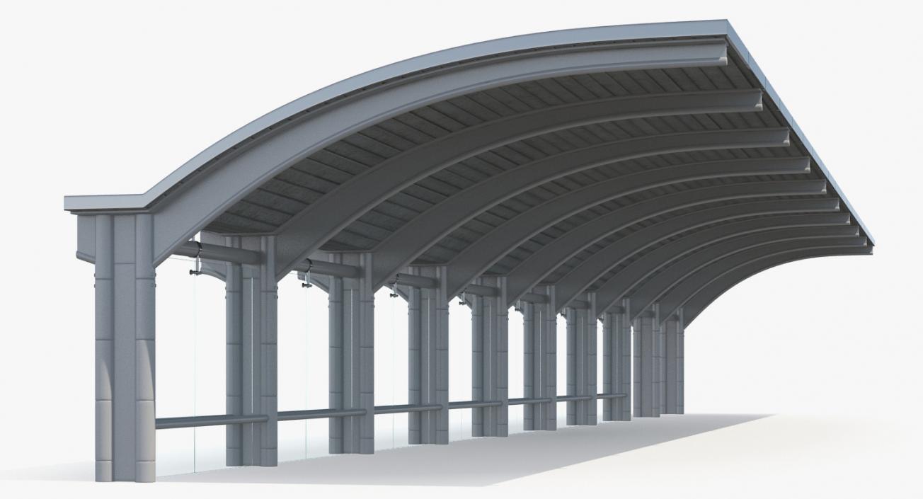 3D Bus Stop Carport