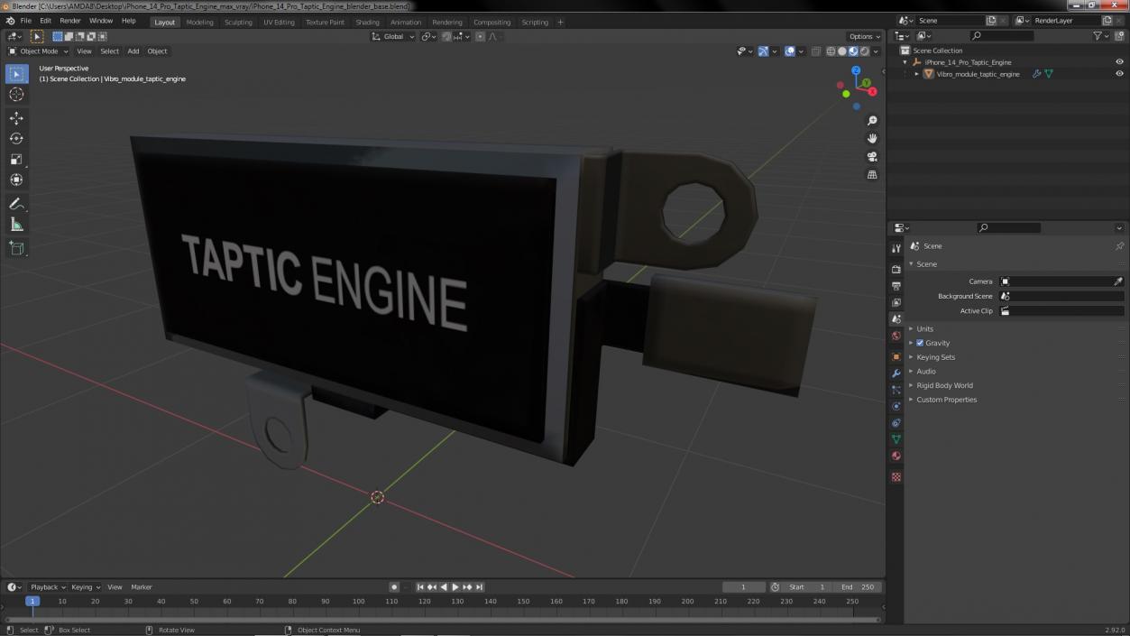 iPhone 14 Pro Taptic Engine 3D