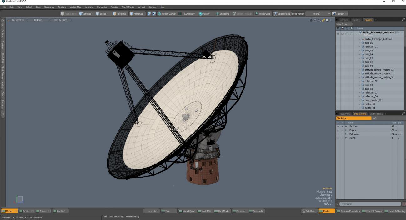 3D Radio Telescope Antenna model