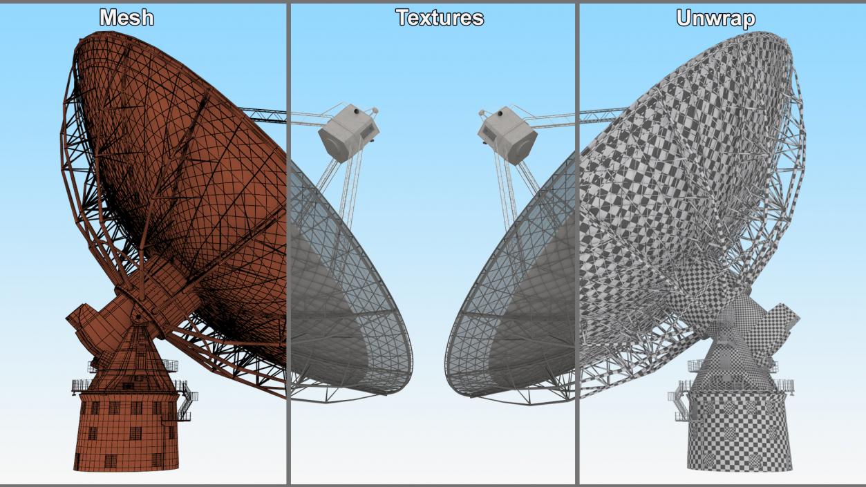 3D Radio Telescope Antenna model