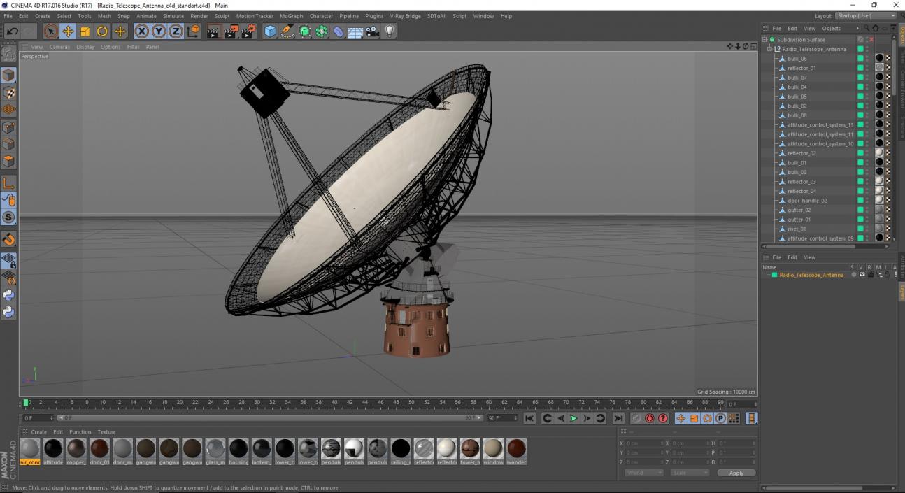 3D Radio Telescope Antenna model