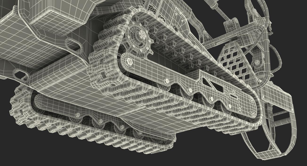 3D model Mini Skid Steer with Grapple Rigged