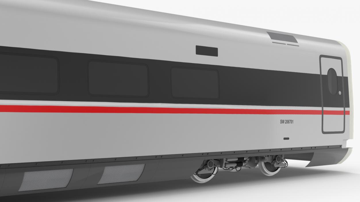 CR400 Fuxing Train Wagon 3D model