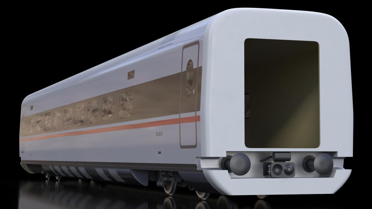 CR400 Fuxing Train Wagon 3D model