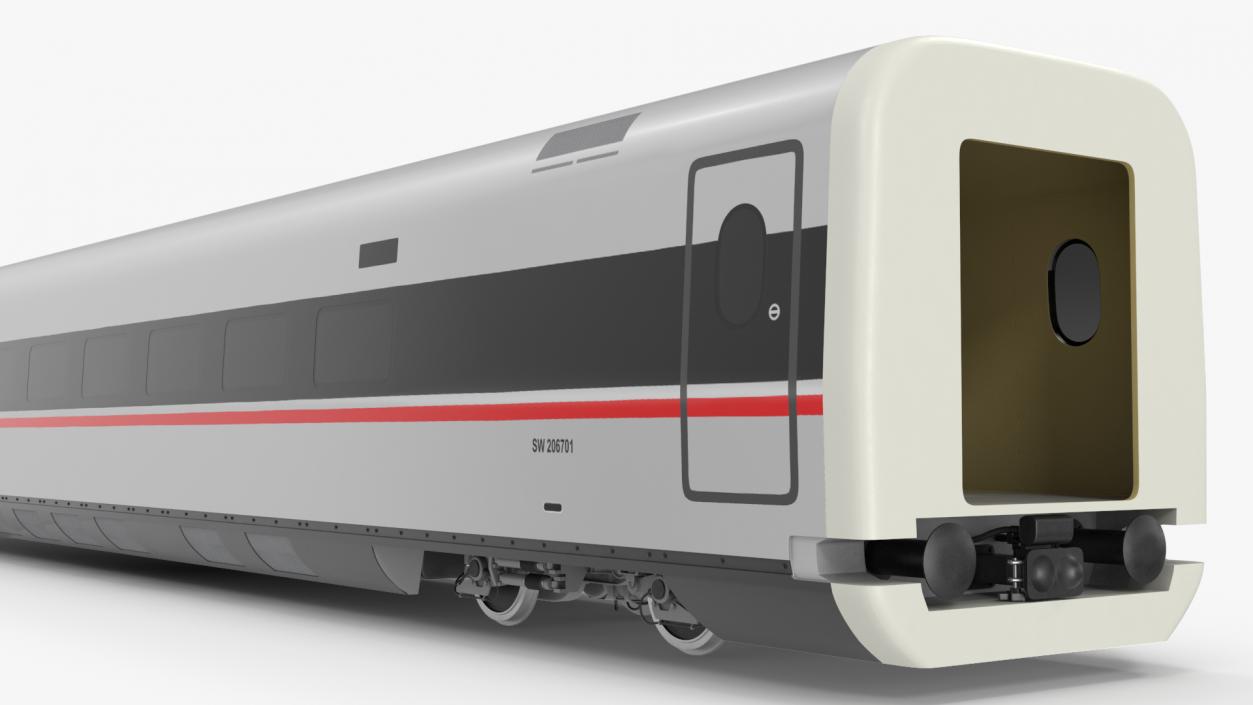 CR400 Fuxing Train Wagon 3D model