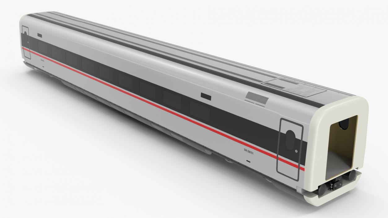 CR400 Fuxing Train Wagon 3D model