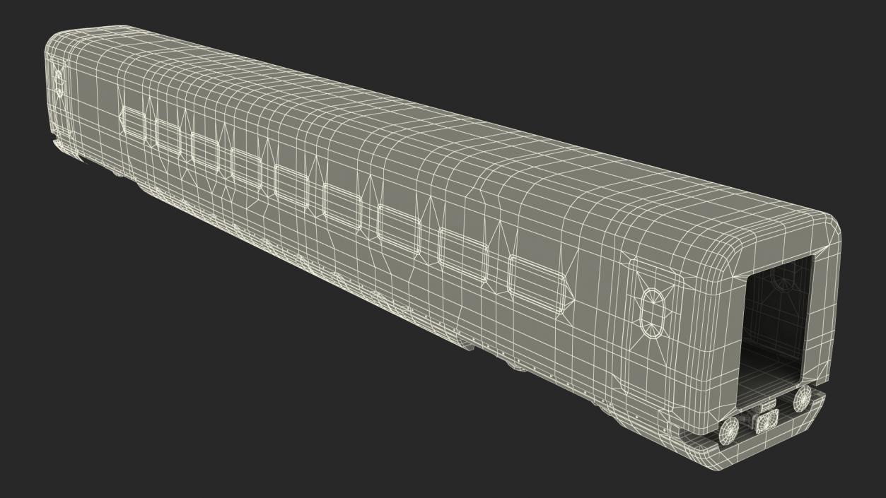 CR400 Fuxing Train Wagon 3D model