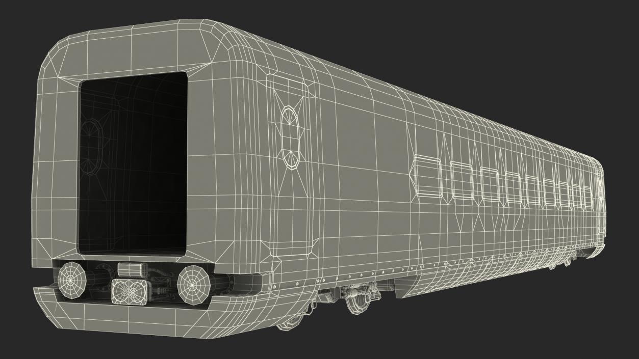 CR400 Fuxing Train Wagon 3D model