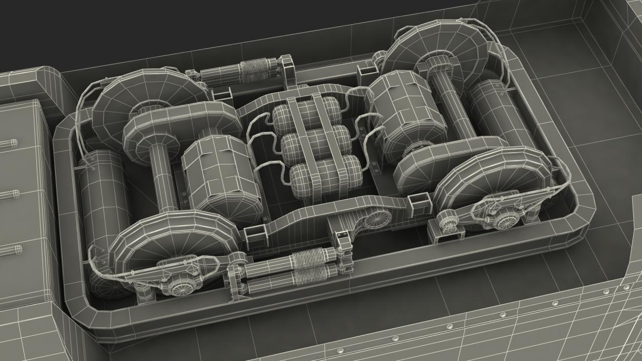 CR400 Fuxing Train Wagon 3D model