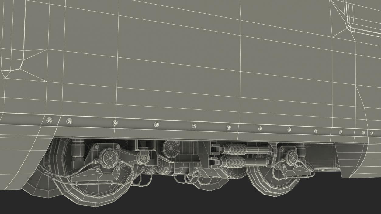 CR400 Fuxing Train Wagon 3D model