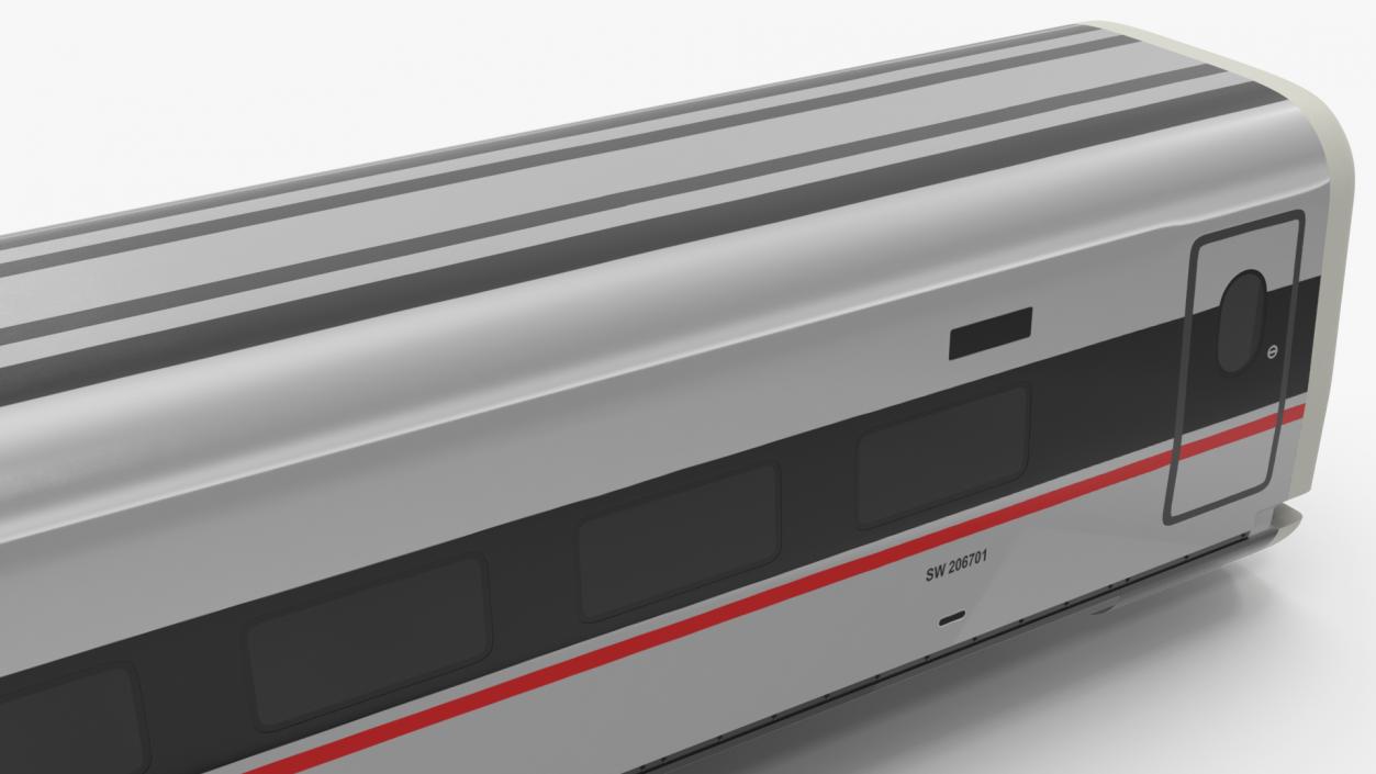 CR400 Fuxing Train Wagon 3D model