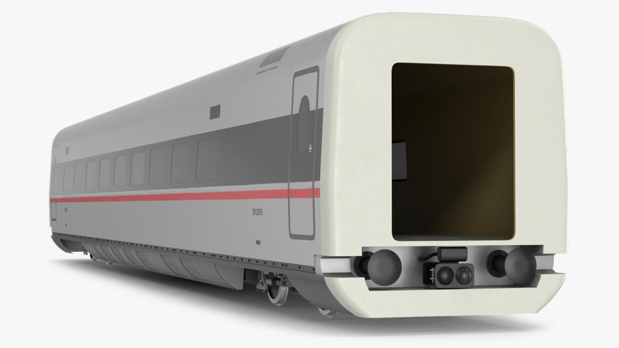 CR400 Fuxing Train Wagon 3D model