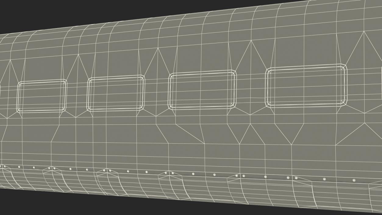 CR400 Fuxing Train Wagon 3D model