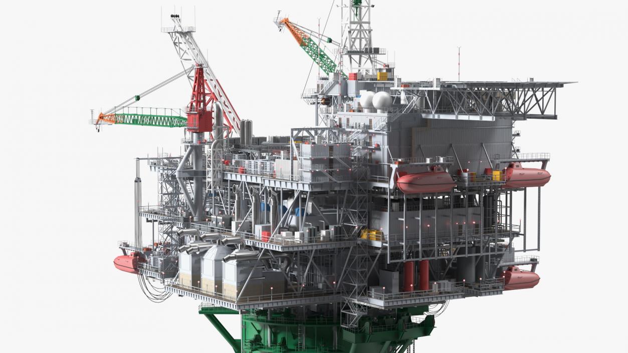 3D Spar Platform model