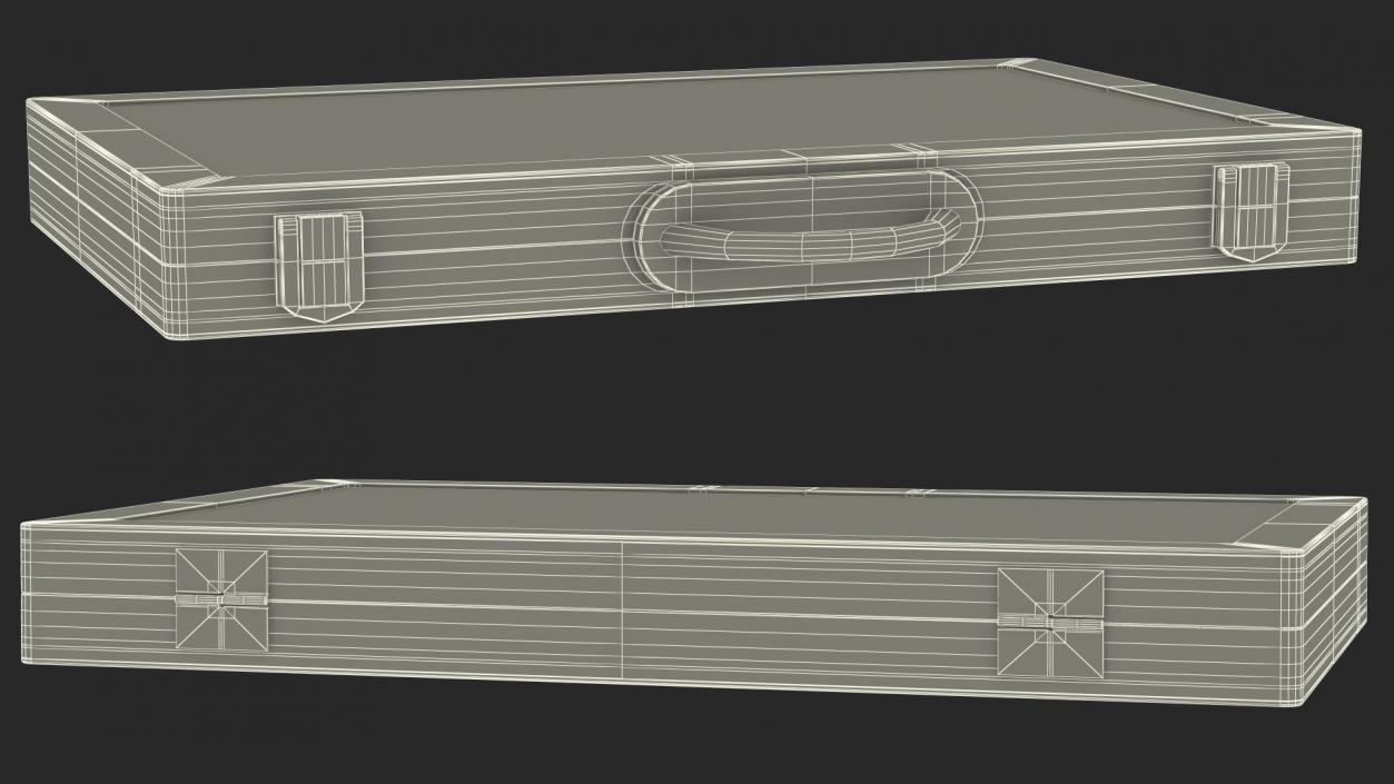 3D Folded Backgammon Board Game Case model