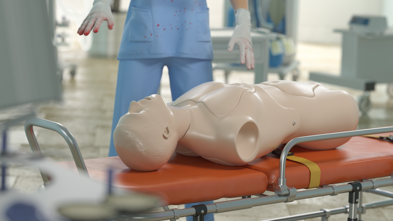 Resuscitation Manikin Torso 3D