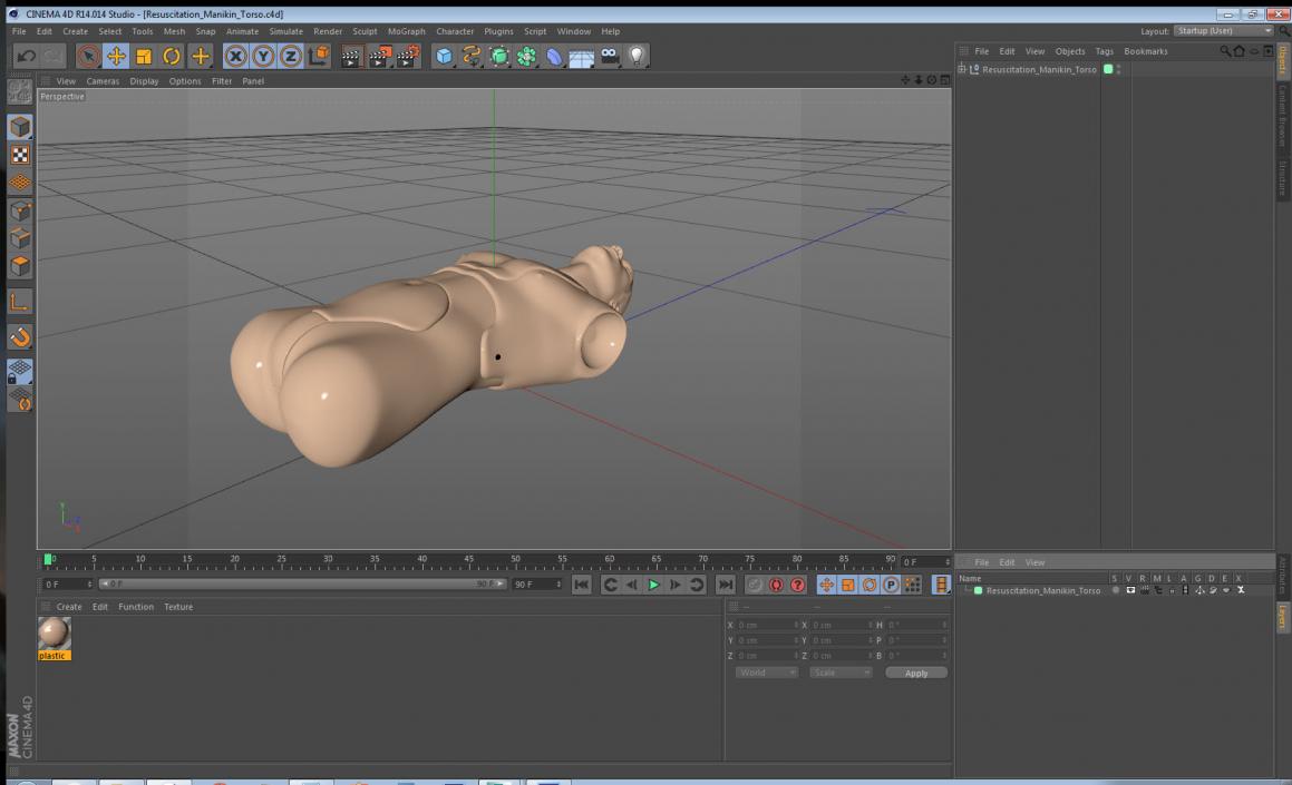 Resuscitation Manikin Torso 3D