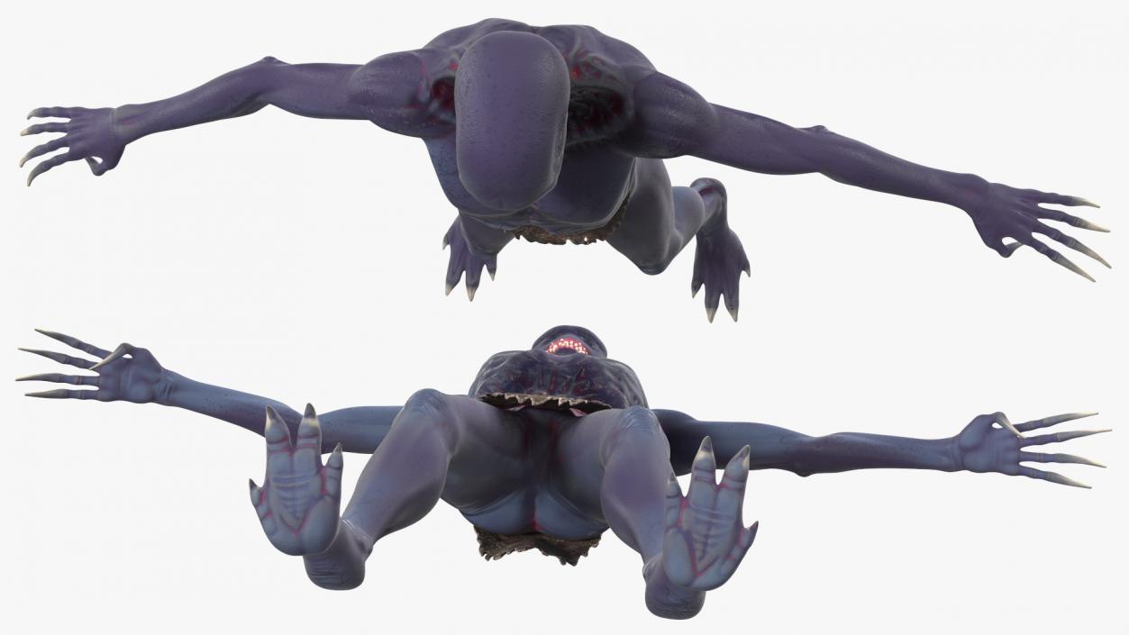 3D Scary Creature Rigged