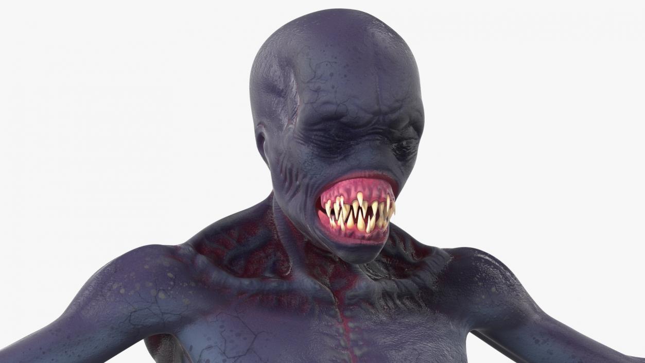 3D Scary Creature Rigged