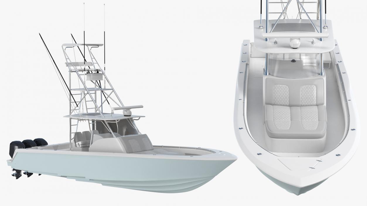 3D Sport Fishing Boat Generic