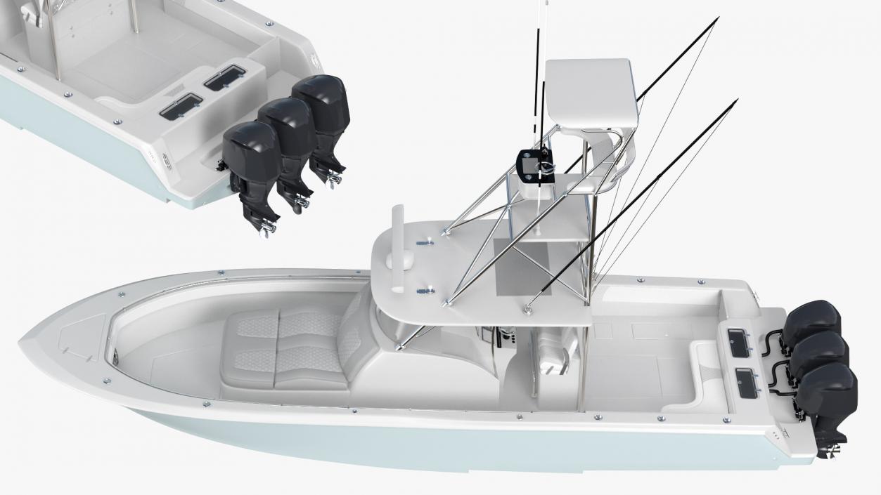 3D Sport Fishing Boat Generic