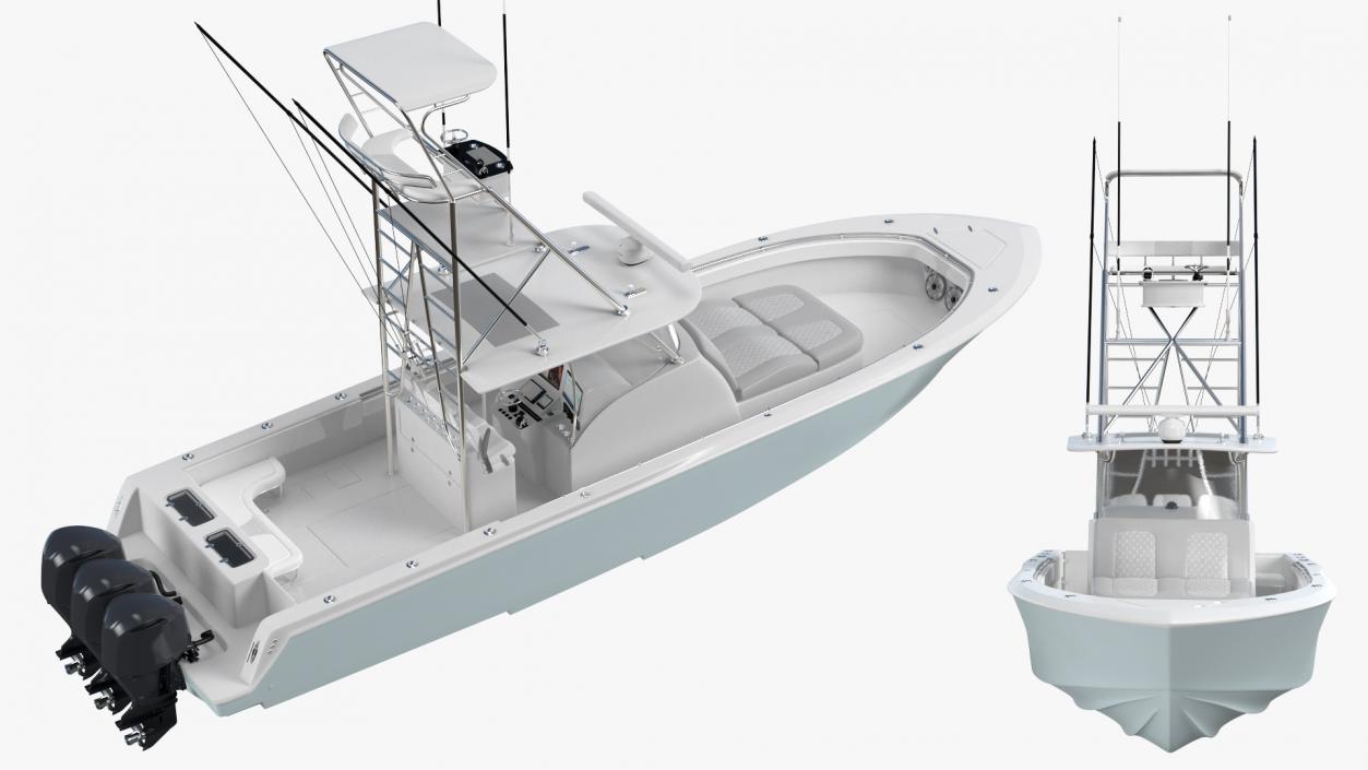 3D Sport Fishing Boat Generic