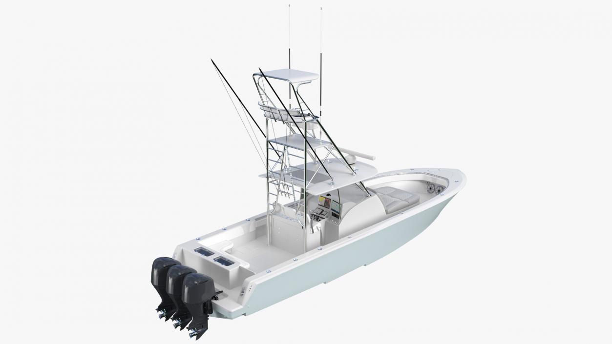 3D Sport Fishing Boat Generic