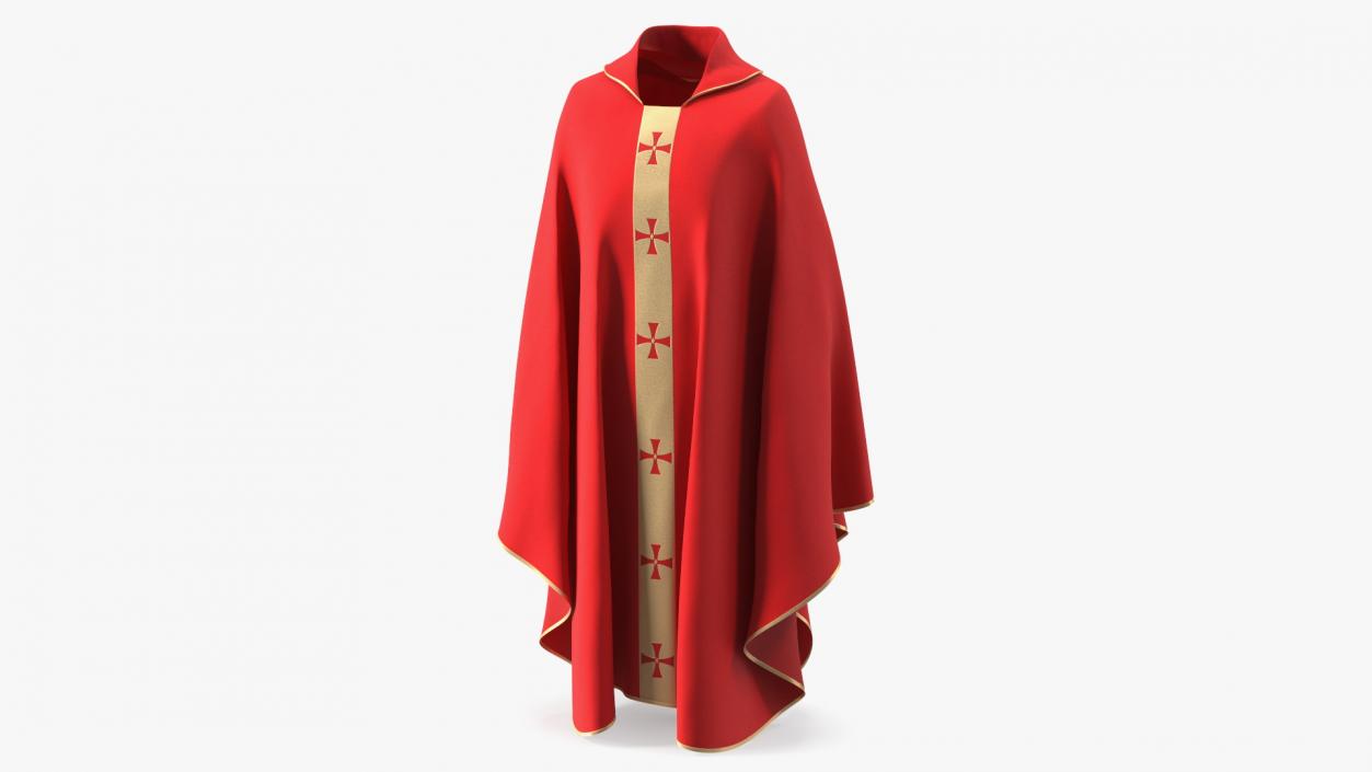 3D Liturgical Vestment Red Robe model