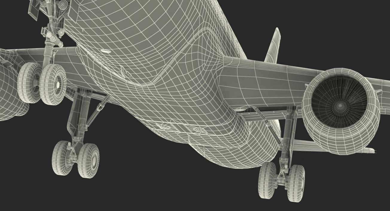 Airbus A320 EasyJet Airline Rigged 3D model