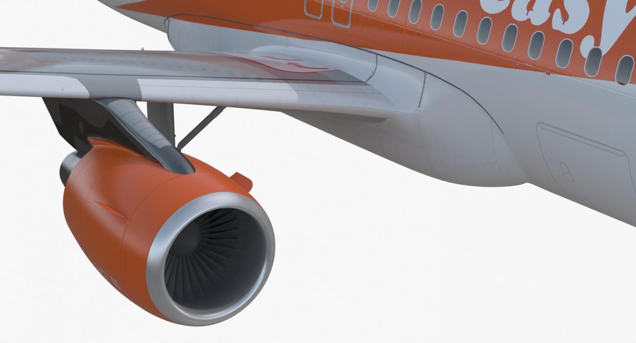 Airbus A320 EasyJet Airline Rigged 3D model