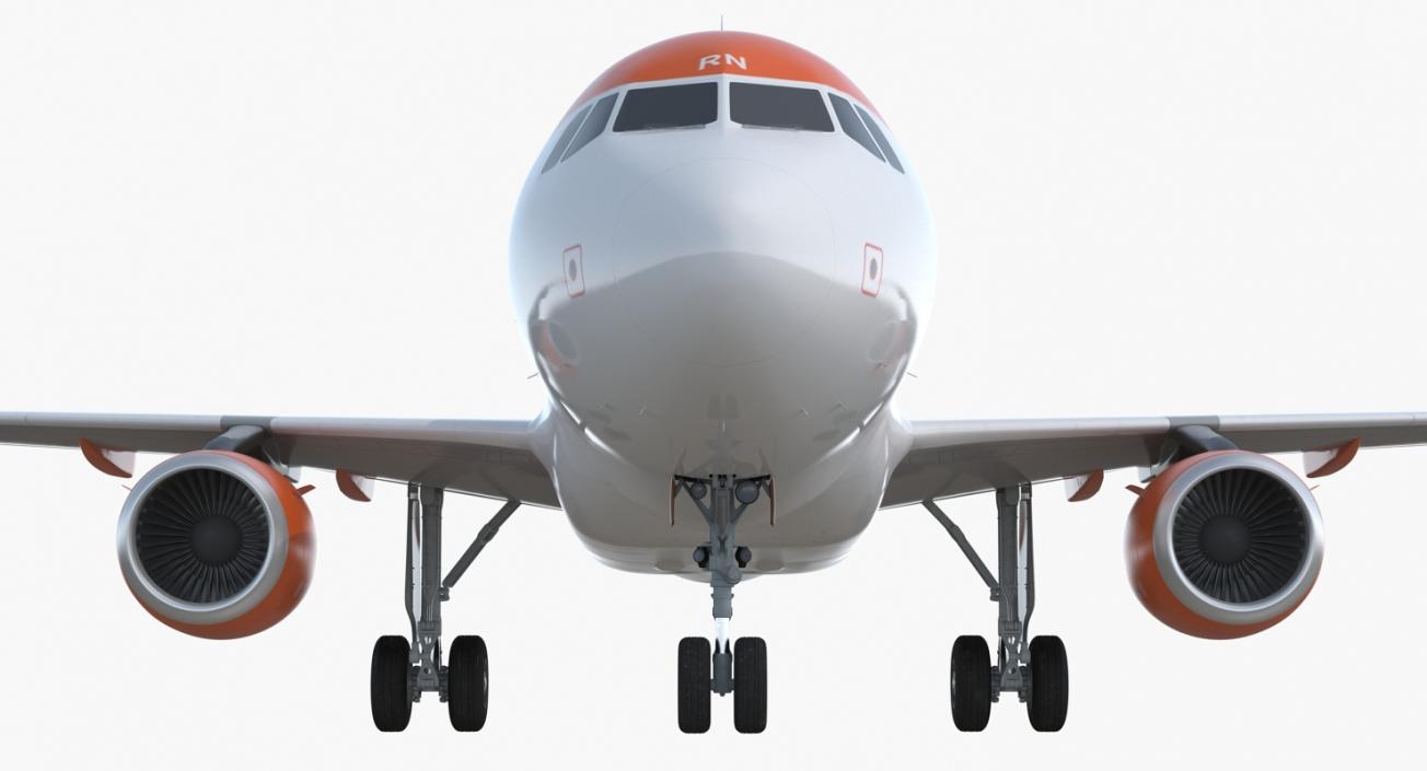 Airbus A320 EasyJet Airline Rigged 3D model