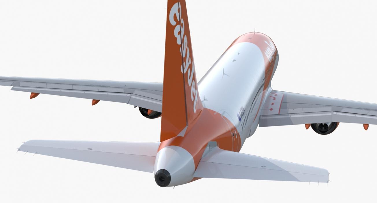 Airbus A320 EasyJet Airline Rigged 3D model