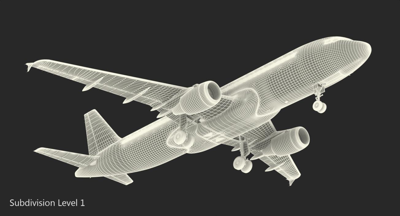 Airbus A320 EasyJet Airline Rigged 3D model