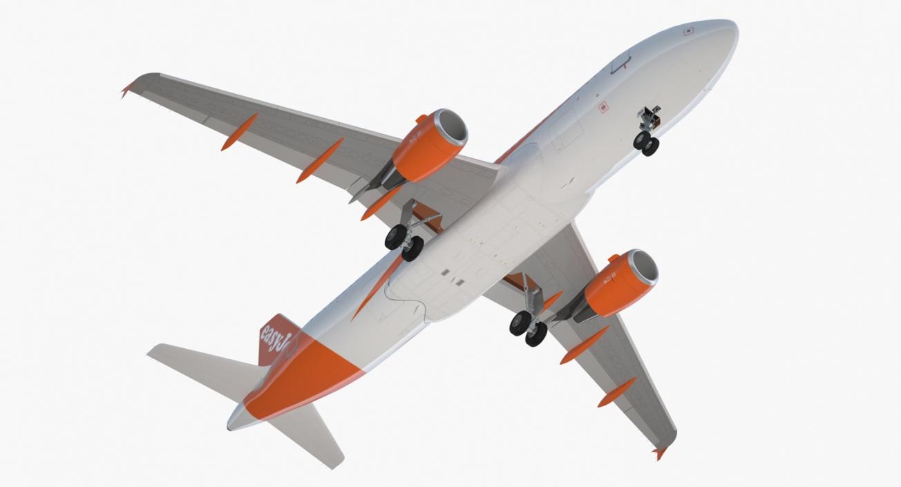 Airbus A320 EasyJet Airline Rigged 3D model