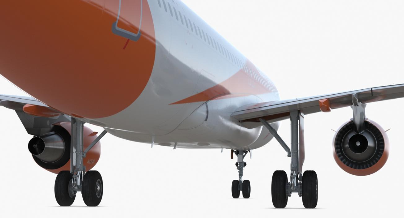 Airbus A320 EasyJet Airline Rigged 3D model