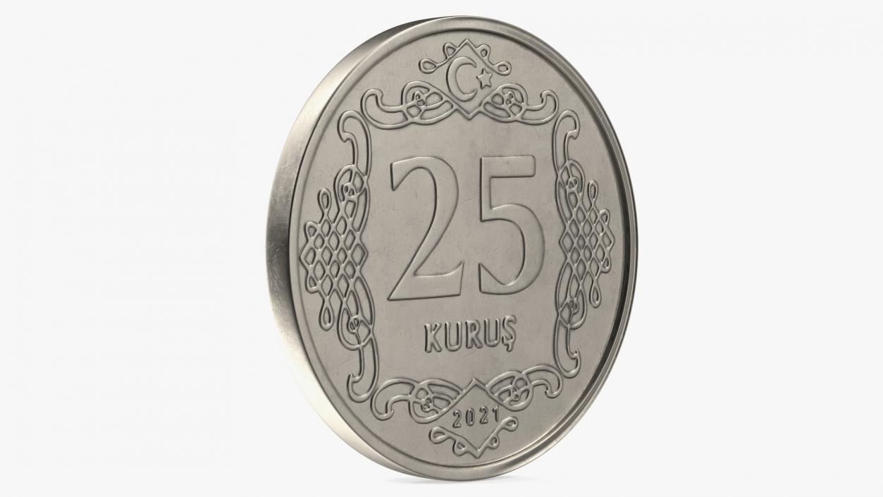 3D model Turkey Coins Collection 3