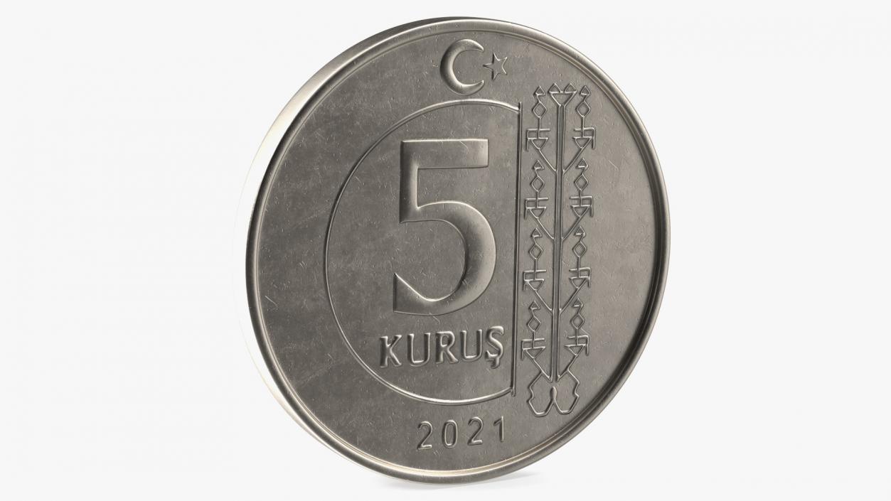 3D model Turkey Coins Collection 3