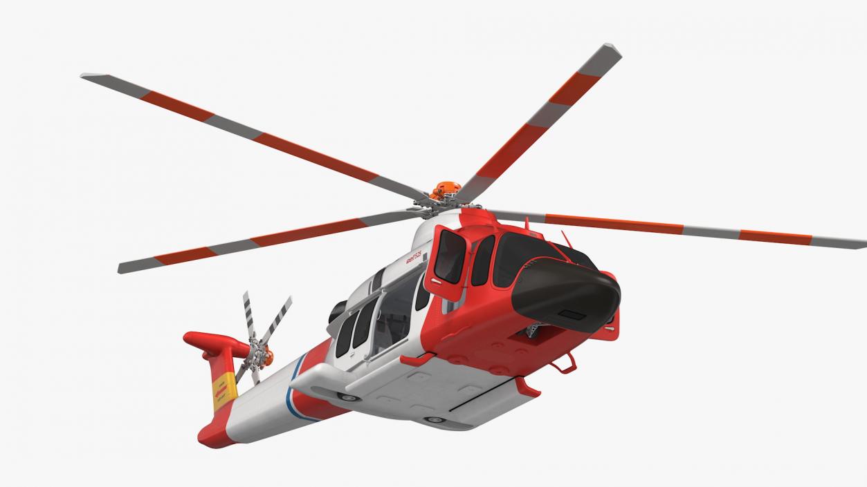 3D Bell 525 Relentless Paramedic Rigged